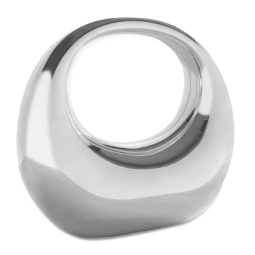 YYW Silver Moon Acrylic Evening Clutch Unique Handbag