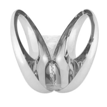 YYW Silver Moon Acrylic Evening Clutch Unique Handbag