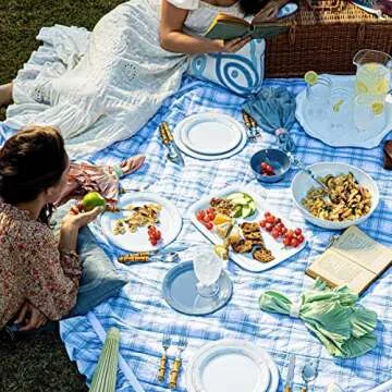 Juliska Berry & Thread Melamine Tray 16 in. - Whitewash, Melamine Serving Tray - Unbreakable, White Melamine, Decorative Embossed Melamine Tray