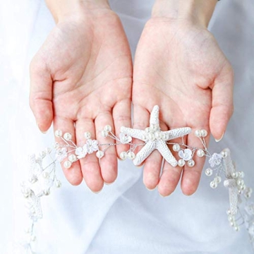 Elegant Starfish Wedding Hair Vine for Brides & Girls