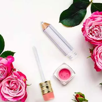 Blulu Pencil Lip Gloss Tubes - 24 Refillable DIY Containers