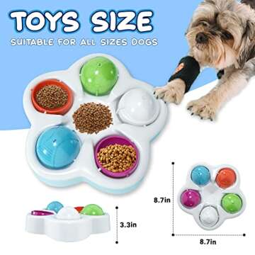 CALHNNA Dog Puzzle Toy for Interactive Play and Feeding