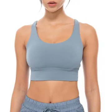 Lavento Women's Cross-Strap Sports Bra for Activewear