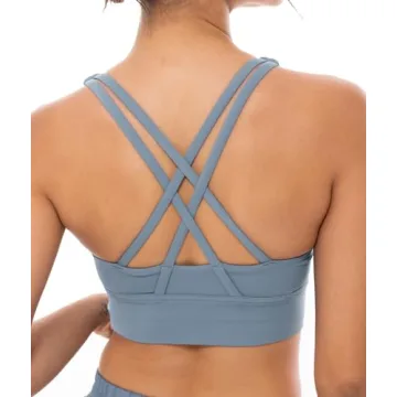 Lavento Women's Cross-Strap Sports Bra for Activewear