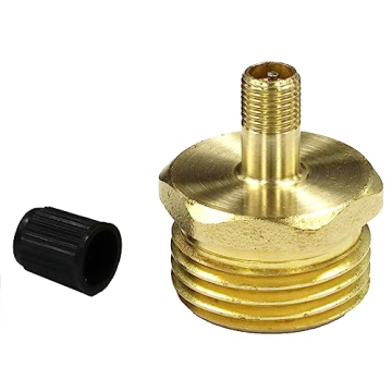 Vibrant Yard Co. LLC Tire Inflation Schrader Valve to Male Garden Hose Faucet | Winterize Blow Out A...
