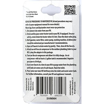 Vibrant Yard Co. Lead-Free Brass Schrader Valve Adapter
