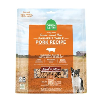 Open Farm Freeze Dried Raw Dog Food for Happy Pups with Non-GMO Superfoods in 13.5 oz