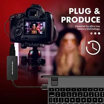 THROUDIA Capture Card, 4K Broadcast Live, Video Capture HDMI Game Capture to USB 1080p60fps, Record via DSLR, Camcorder, or Action Cam, HDMI Capture for MacOS X PC Windows 7 8 10, Black