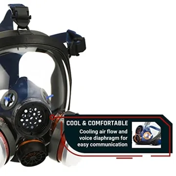 PD-100 Full Face Organic Vapor Respirator with Eye Protection