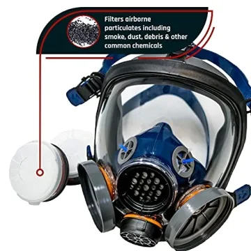 PD-100 Full Face Organic Vapor Respirator with Eye Protection