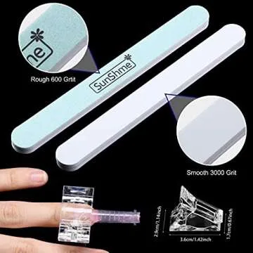 120 Piece Gel Nail Forms Set - Perfect for Nail Art