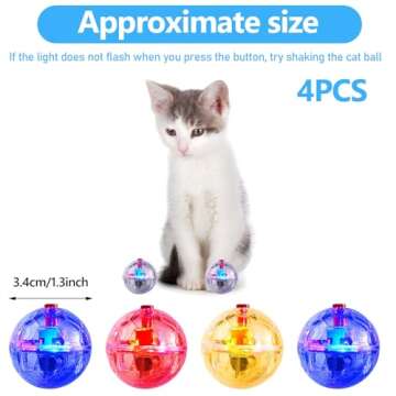 Interactive Motion Light Up Cat Balls for Pets