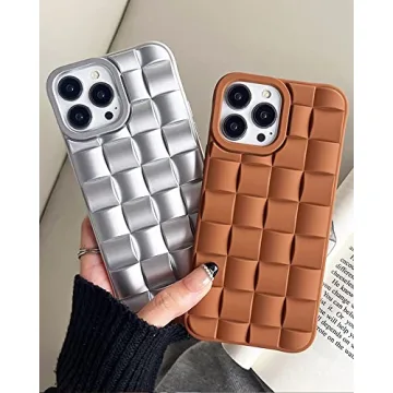 Stylish 3D Laid Design Soft Silicone iPhone 13 Pro Max Case