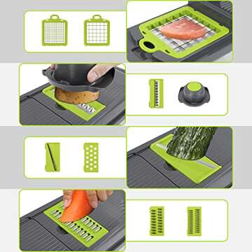 Banliku 12-in-1 Vegetable Chopper Dicer Food Cutter