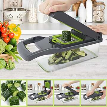 Banliku 12-in-1 Vegetable Chopper Dicer Food Cutter
