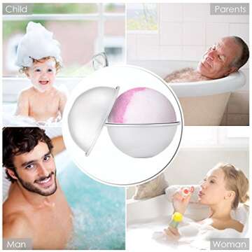 Bloss Bath Bomb Molds 1.8 Inches 4 Set, Bath Bomb Mold DIY, Metal Bath Bomb Press, Bath Bomb Making ...