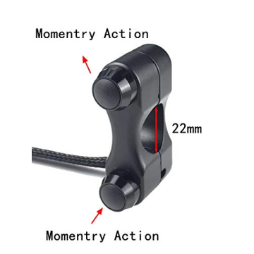 RAYANA Motorcycle Handlebar Push Button Switch 7/8"