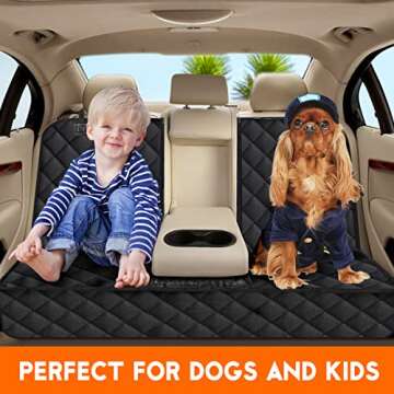 Yuntec Dog Car Seat Cover, Back Seat Cover for Dogs Pet Car Seat Protector Waterproof Bench Car Seat...