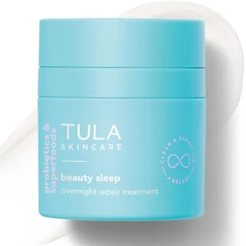 TULA Skin Care Beauty Sleep Overnight Repair Treatment - Anti-Aging, Night Cream, Contains Natural P...