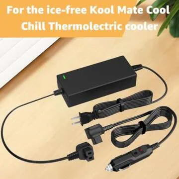 Norward Power Cord Compatible with Alpicool, Bodega, Euhomy, BougeRV, ARB, ICECO, Setpower, JoyTutus, Cooler Power Cord for Most AC/DC Adapter ﻿