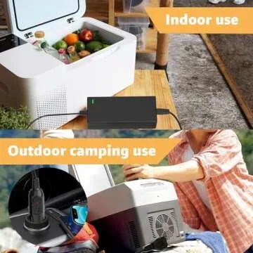 Norward Power Cord Compatible with Alpicool, Bodega, Euhomy, BougeRV, ARB, ICECO, Setpower, JoyTutus, Cooler Power Cord for Most AC/DC Adapter ﻿