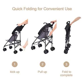 Pamo Babe Compact Lightweight Baby Umbrella Stroller