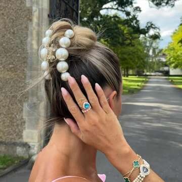 The RPZL Premium Acetate Big Hair Accessory | Oversized Claw Clip for Thick and Thin Hair | Stylish ...