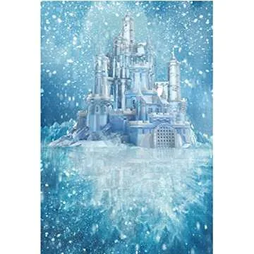 Ice Castle Backdrop for Photography Kids Birthday Parties