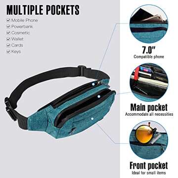 Stylish WATERFLY Fanny Pack - Adjustable & Water-Resistant Waistsack
