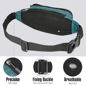 Stylish WATERFLY Fanny Pack - Adjustable & Water-Resistant Waistsack