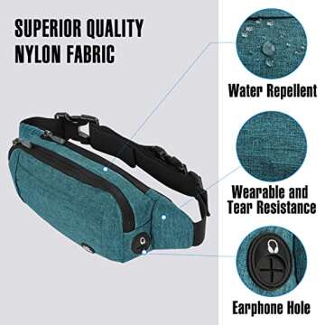 Stylish WATERFLY Fanny Pack - Adjustable & Water-Resistant Waistsack