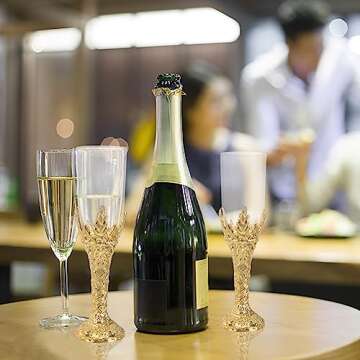 SEWACC Plastic Chalice Goblet 12pcs Royal Embossed Cup Medieval Cocktail Cups Unbreakable Wine Cups ...