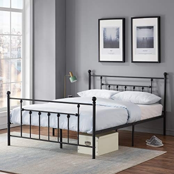 Stylish Premium Full Size Bed Frame with Vintage Design