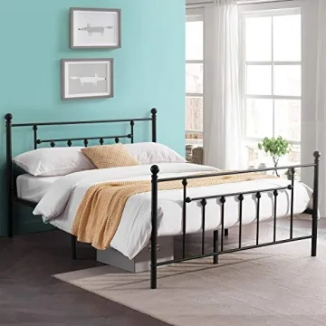 Stylish Premium Full Size Bed Frame with Vintage Design