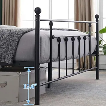 Stylish Premium Full Size Bed Frame with Vintage Design