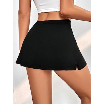 MakeMeChic Y2K Mini Skirt with Shorts for Women