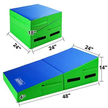 Incline Gymnastics Mat Wedge for Kids and Adults