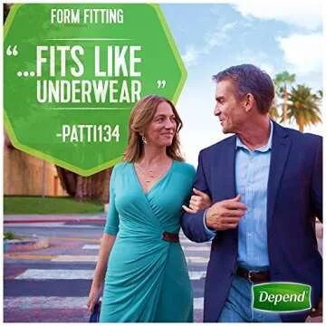 Depend FIT-FLEX Incontinence Underwear For Women, Disposable, Maximum Absorbency, Extra-Large, Blush, 48 Count (2 Packs of 24) (Packaging May Vary)