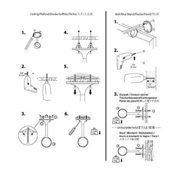 Amazon Basics Curtain Rod Mount Brackets - Stylish Durable Design
