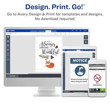 Avery Full Sheet Printable Shipping Labels, 8.5" x 11", White, 25 Blank Mailing Labels (8165)