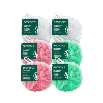 EcoTools EcoPouf Exfoliating Loofah - Pack of 6