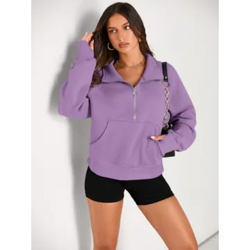 Comfortable AUTOMET Cropped Pullover Hoodie for Women