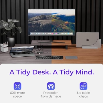 Ascrono Docking Station for 16" MacBook Pro - Ultimate Desk Solution