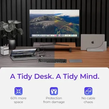 Ascrono Docking Station for 16" MacBook Pro - Ultimate Desk Solution