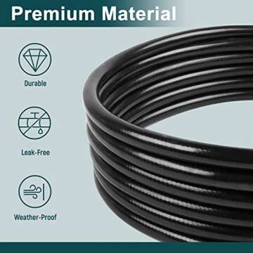 GASPRO 12ft RV Propane Hose for Grills & Griddles
