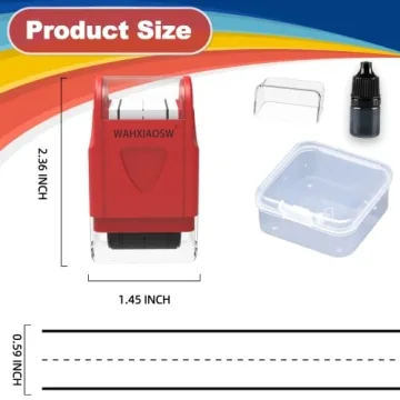 Self-Inking Handwriting Lines Stamp for Kids Teachers