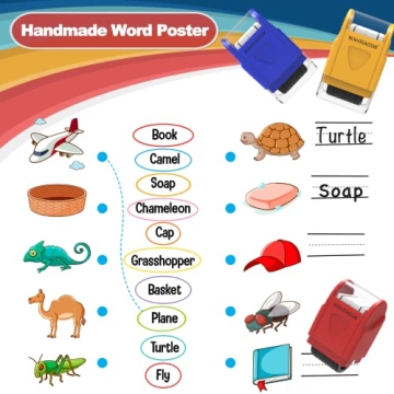 Self-Inking Handwriting Lines Stamp for Kids Teachers