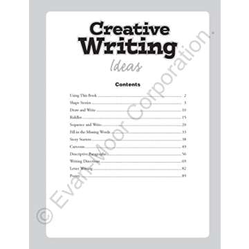 Creative Writing Ideas Workbook for Kids in Grades 2-4