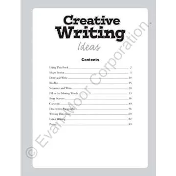 Creative Writing Ideas Workbook for Kids in Grades 2-4