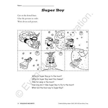 Creative Writing Ideas Workbook for Grades 2-4